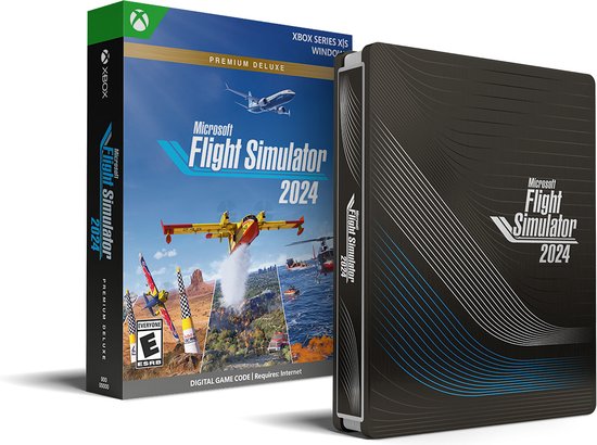 Microsoft Flight Simulator 2024 – Premium Deluxe Edition Steelbook (Windows Download) (PC), Microsoft