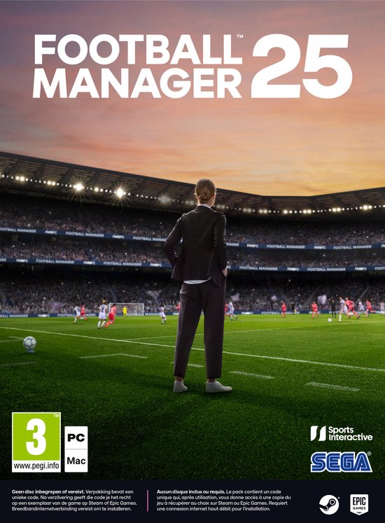 Football Manager 2025 (Code in a Box) (PC), SEGA