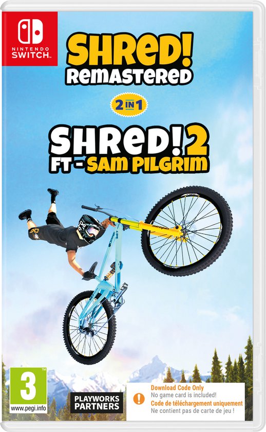 Shred! Remastered & Shred 2! (Code in the Box) (Switch), Playworks Partners