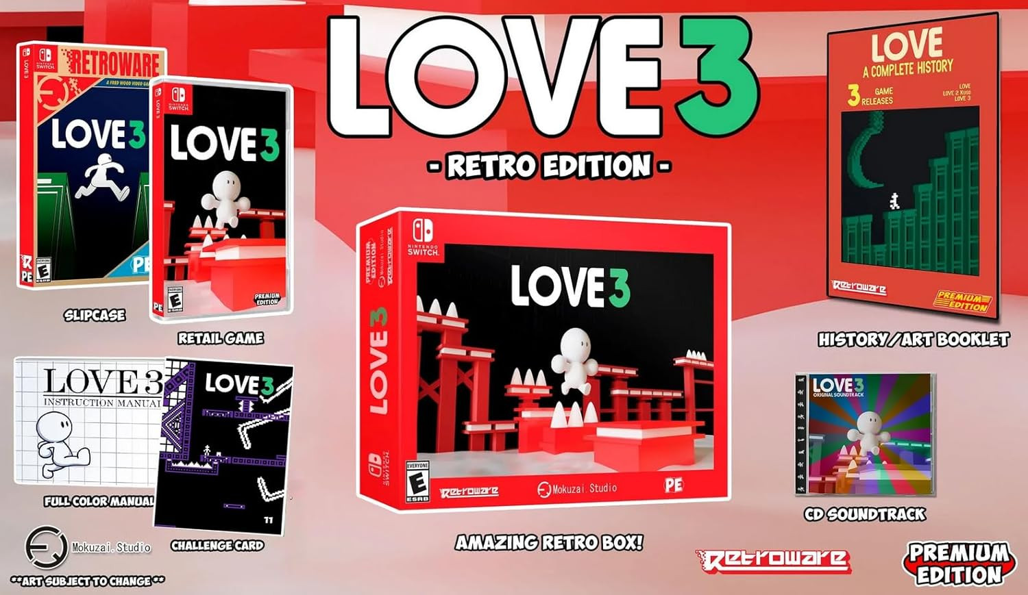 Love 3 - Retro Edition (USA Import) (Switch), Premium Edition Games