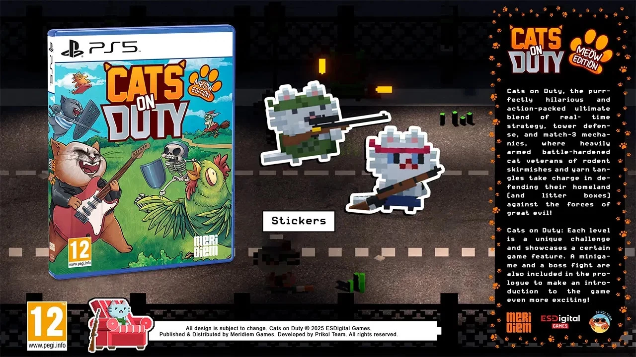 Cats on Duty - Meow Edition (PS5), Meridiem Games