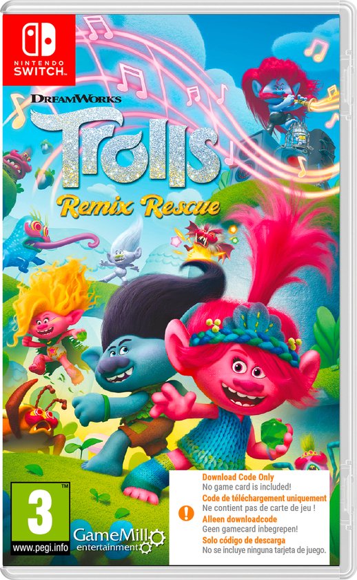 Dreamworks Trolls: Remix Rescue (Code in a Box) (Switch), GameMill Entertainment