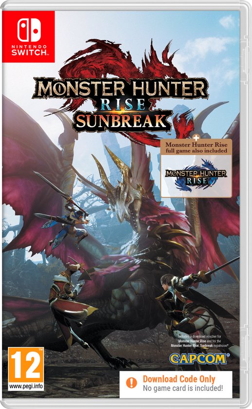 Monster Hunter Rise + Sunbreak (Code in a Box) (Switch), Capcom