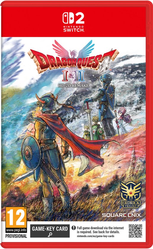 Dragon Quest I & II HD - 2D Remake (Gamekeycard) (Switch 2), Square Enix
