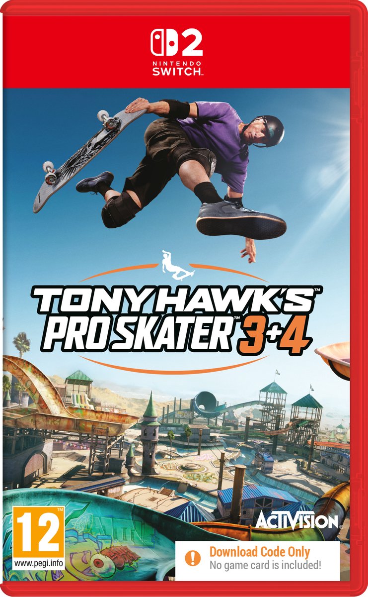Tony Hawk's Pro Skater 3+4 (Code in a Box) (Switch 2), Iron Galaxy
