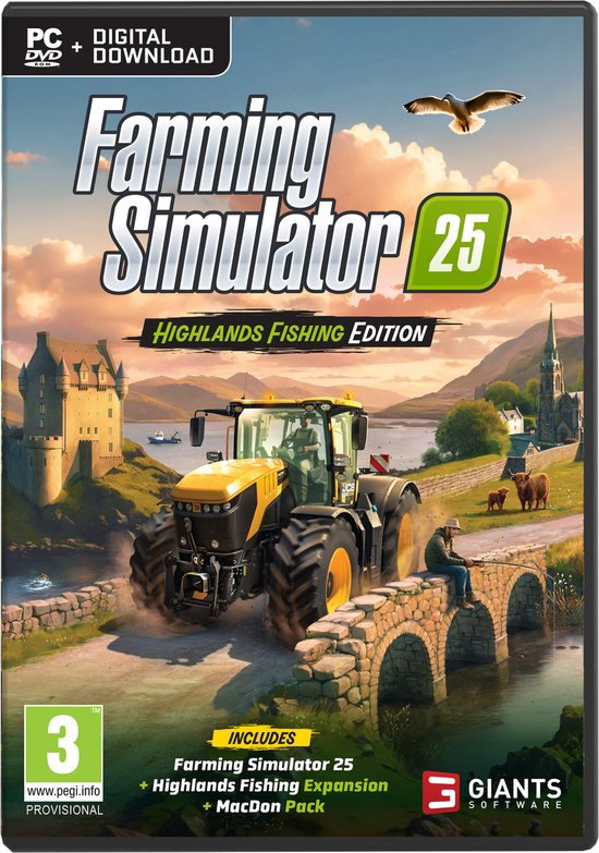 Farming Simulator 25 - Highlands Fishing Edition (Code in a Box) (PC), Giants Software
