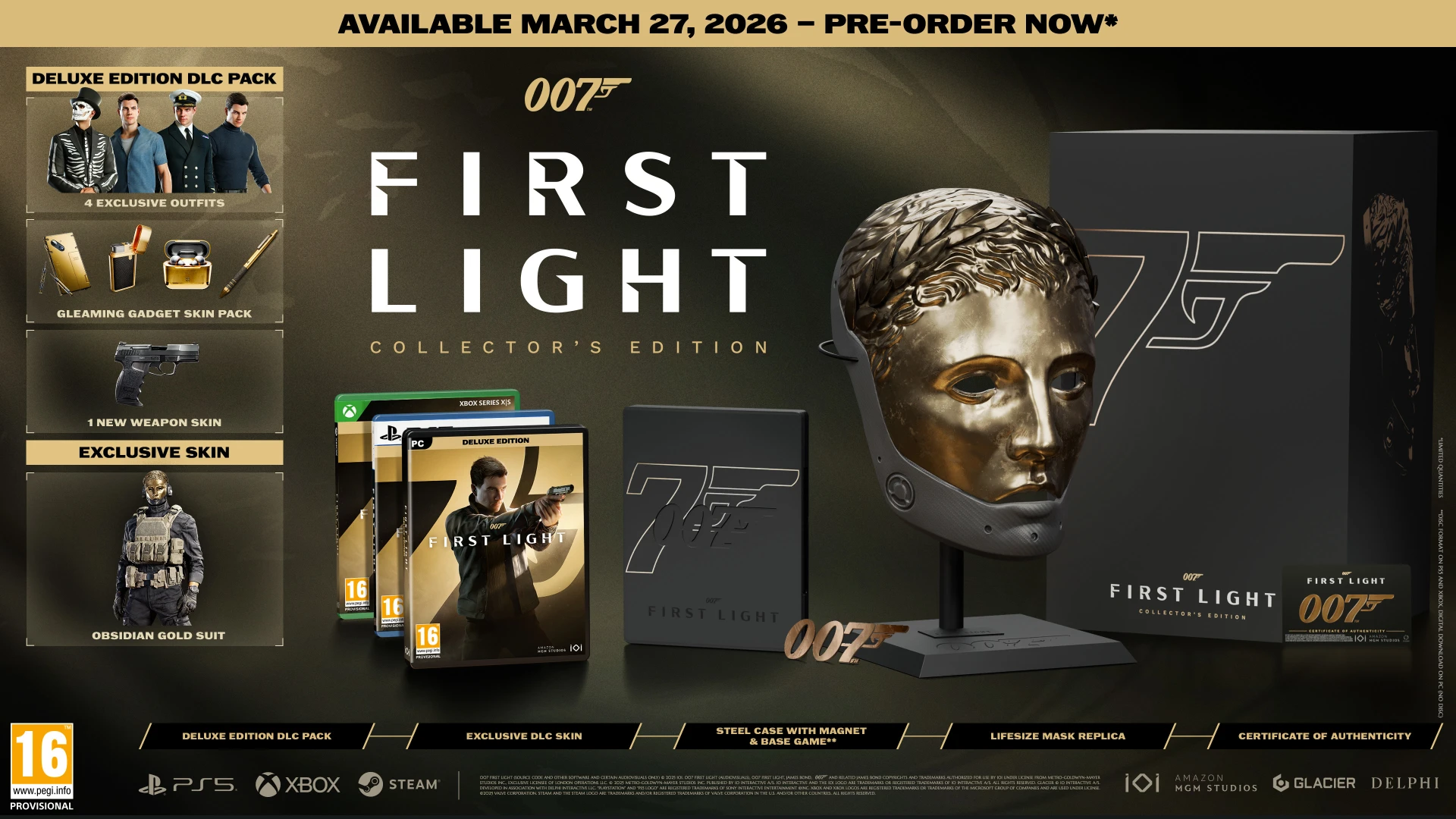 007 First Light - Collector's Edition (Xbox Series X), IO Interactive 007 First Light - Collector's Edition (Xbox Series X), IO Interactive