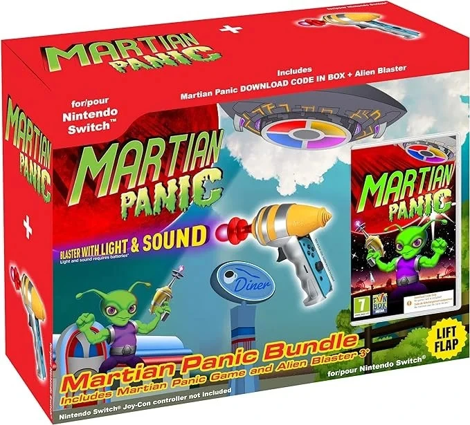 Martian Panic Bundle + Alien Blaster (Code in a Box) (Switch), Funbox
