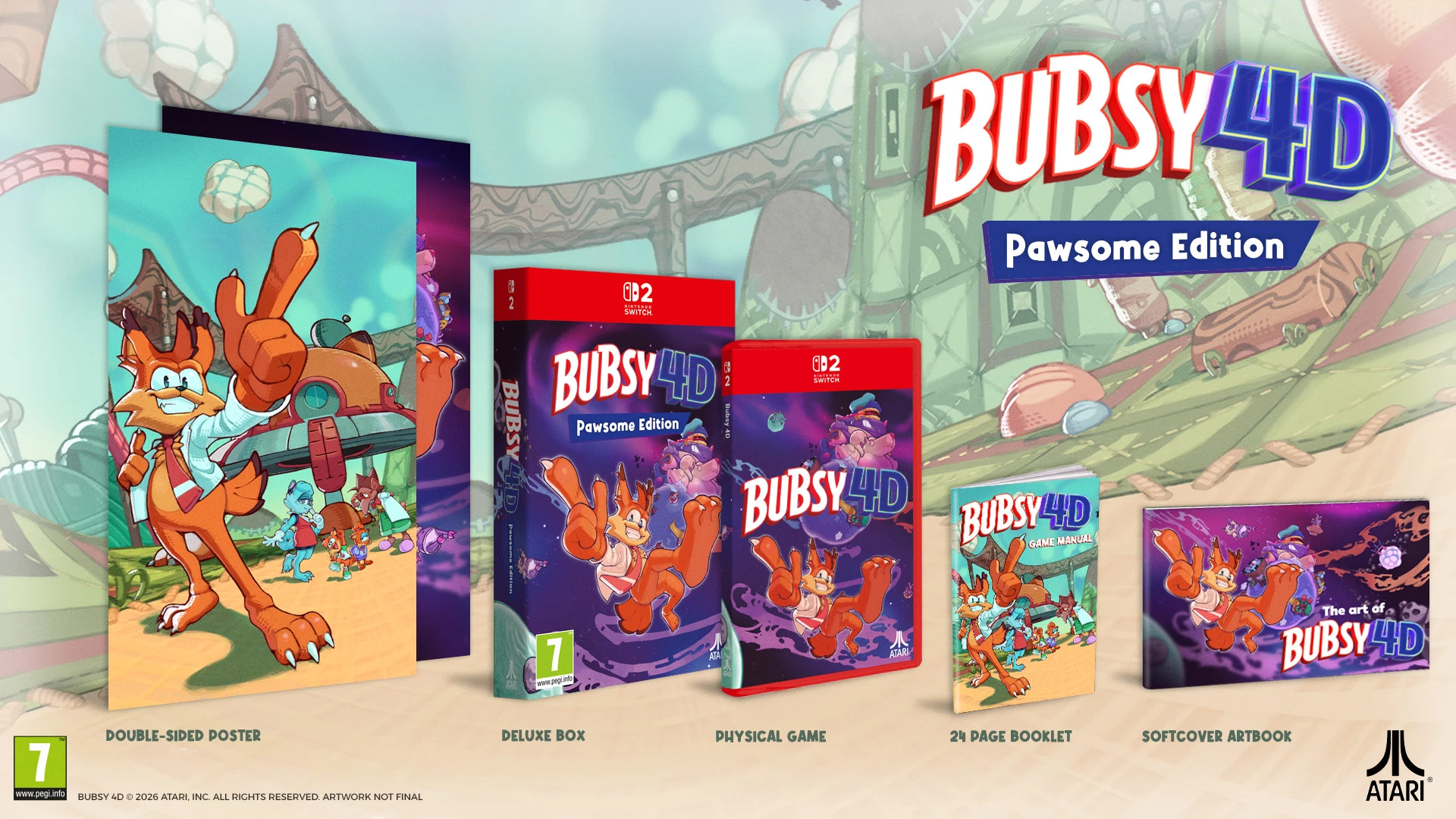 Bubsy 4D - Pawsome Edition (Switch 2), Accolade