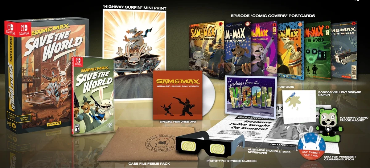 Sam & Max Save the World - Collector's Edition (Limited Run) (Switch), Skunkape