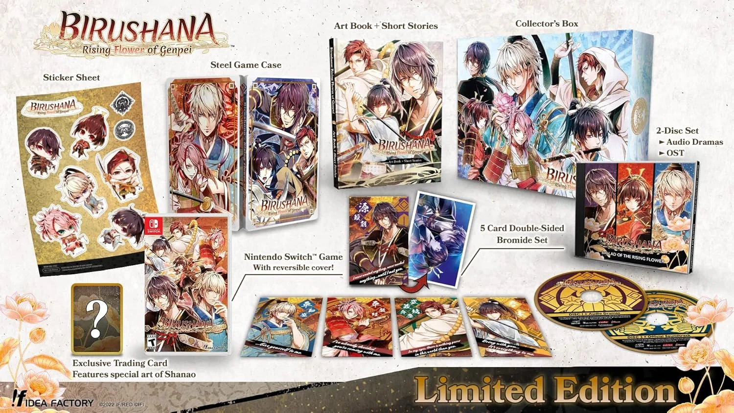 Birushana: Rising Flower of Genpei - Limited Edition (Switch), Idea Factory