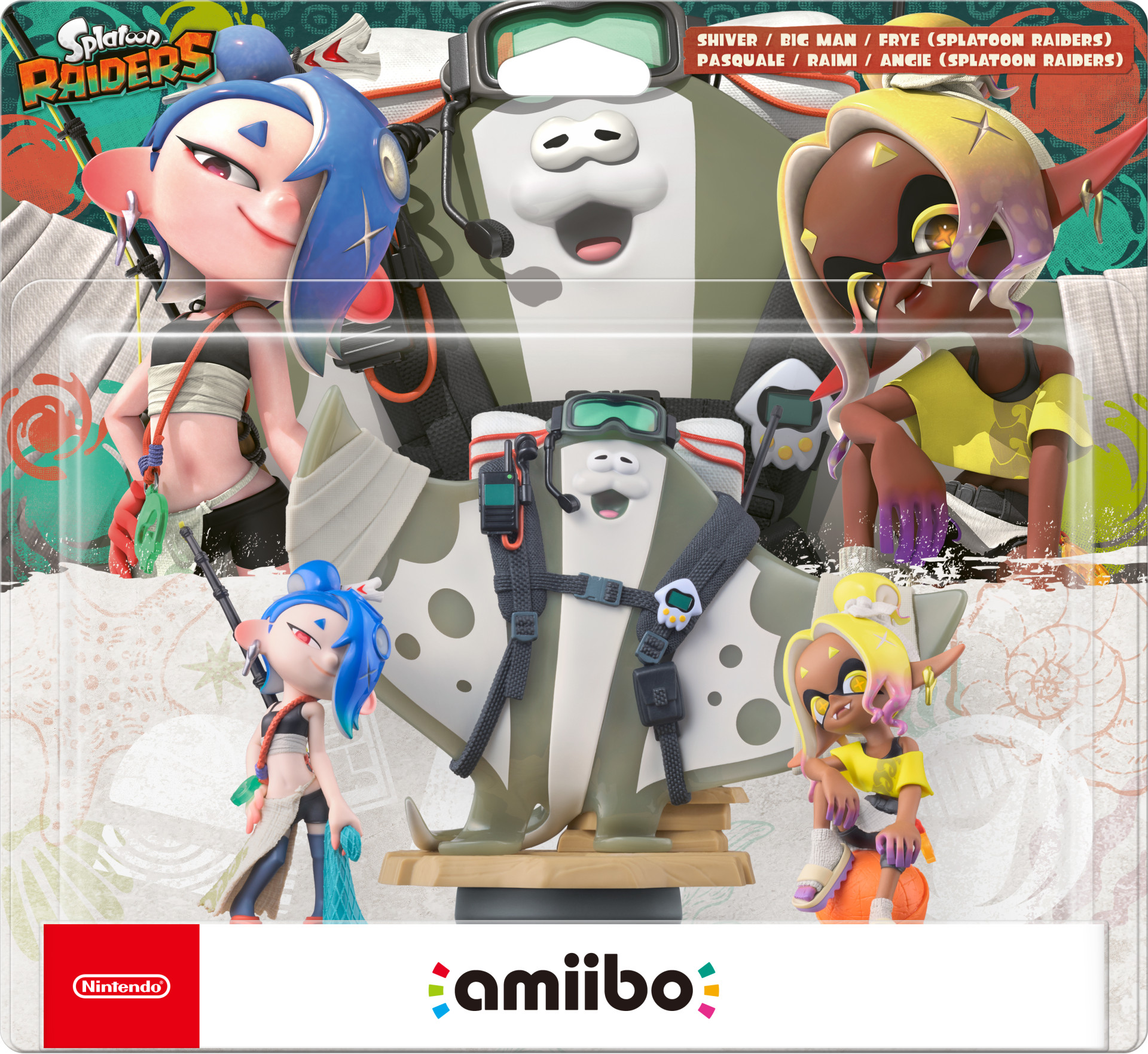 Splatoon Raiders Amiibo 3-Pack (Shiver/Big Man/Frye) (NFC), Nintendo