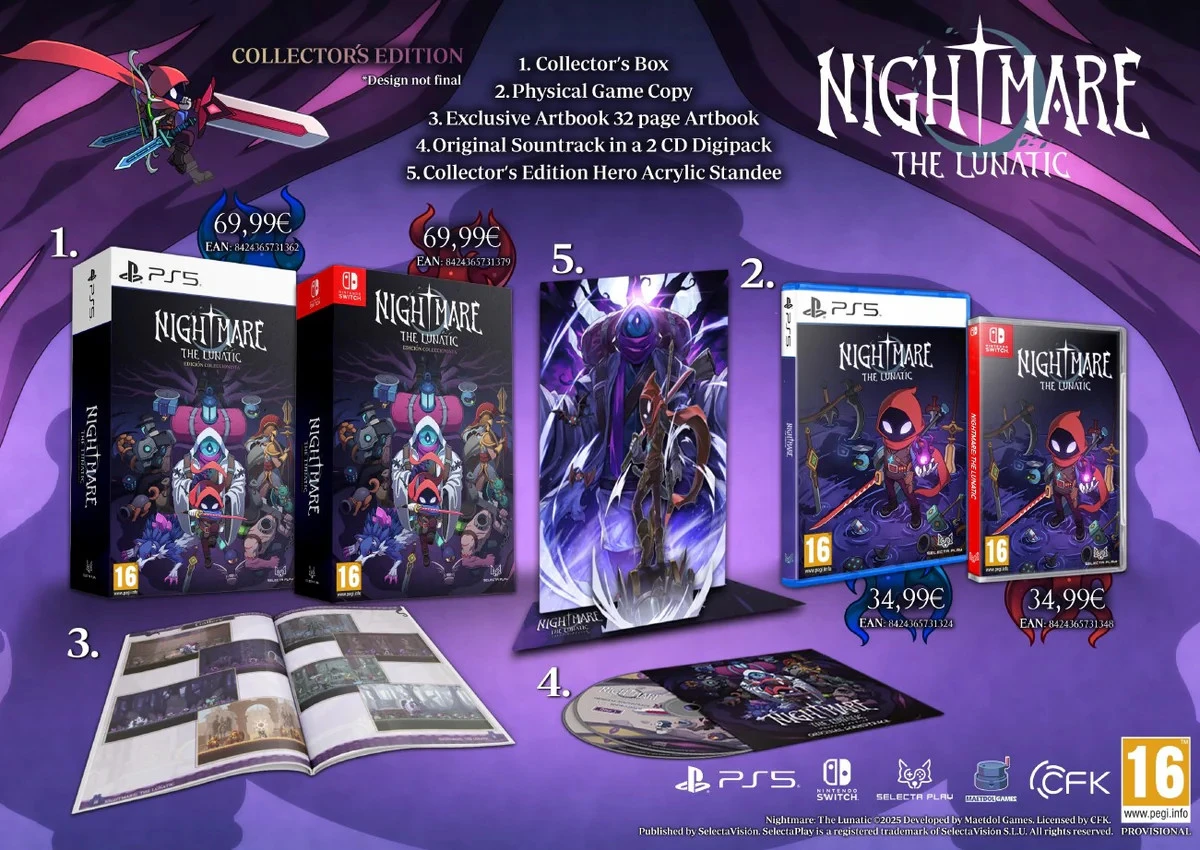 Nightmare: The Lunatic - Special Edition (PS5), Selecta Play