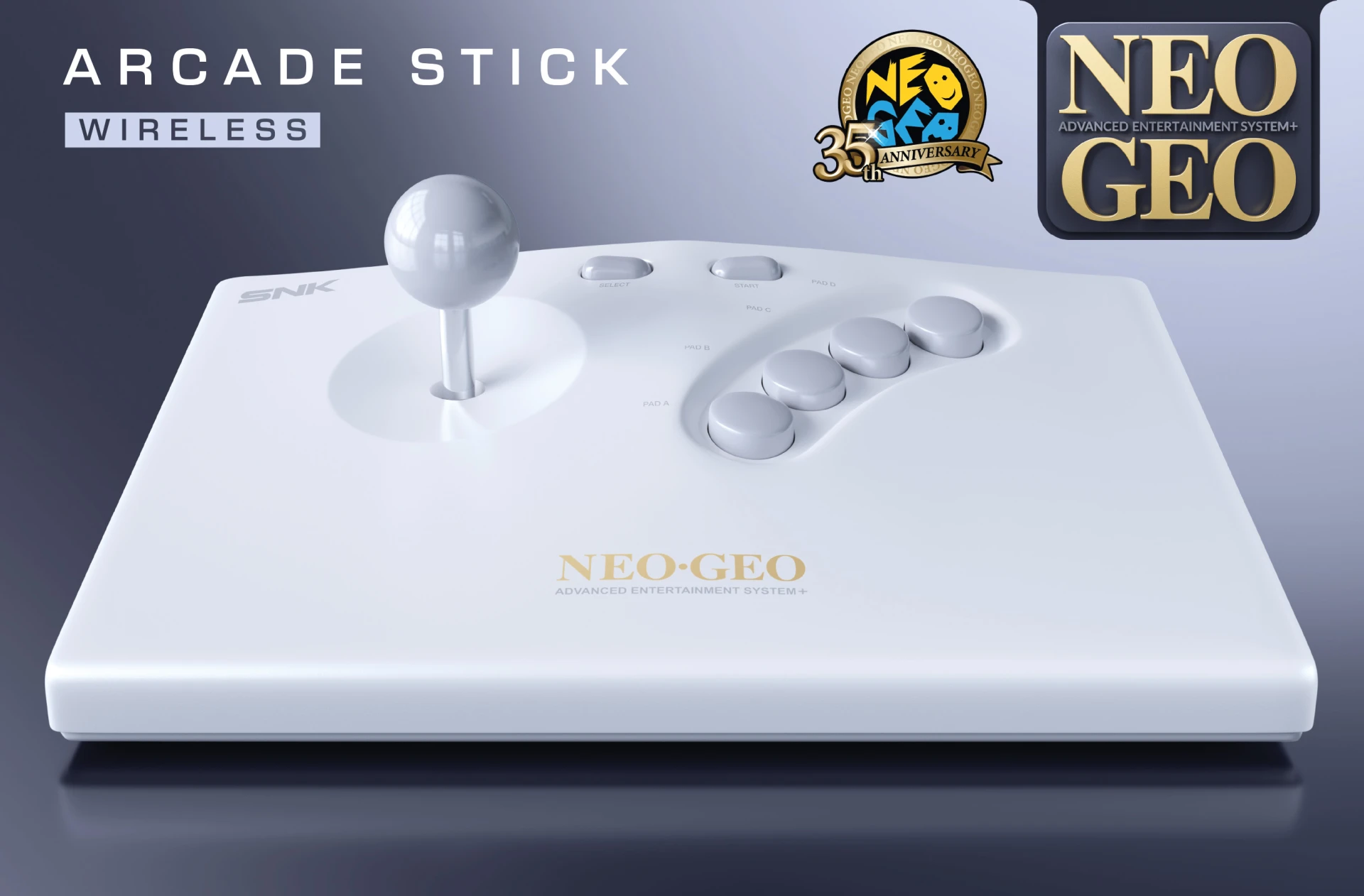 NEOGEO AES+ Arcade Stick (Wit) (hardware), SNK