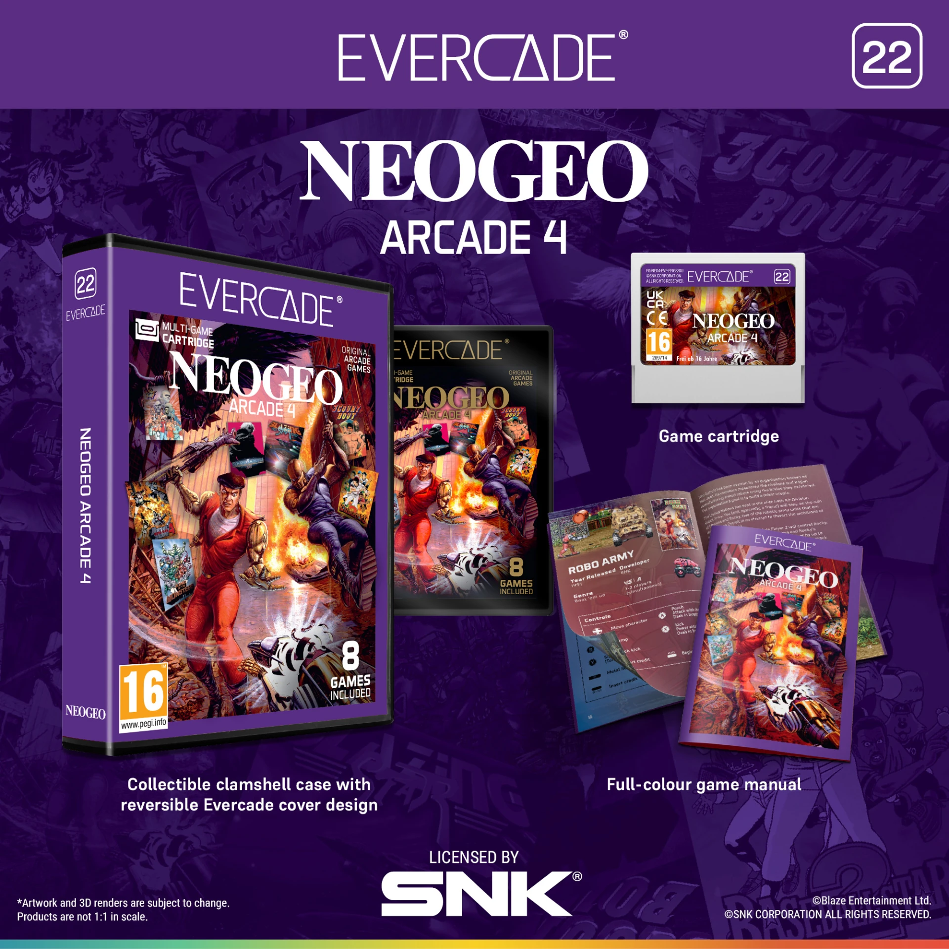 Evercade NEOGEO - Arcade Collection 4 (hardware), Evercade
