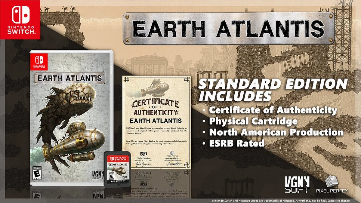Earth Atlantis (USA Import) (Switch), VGNY Soft