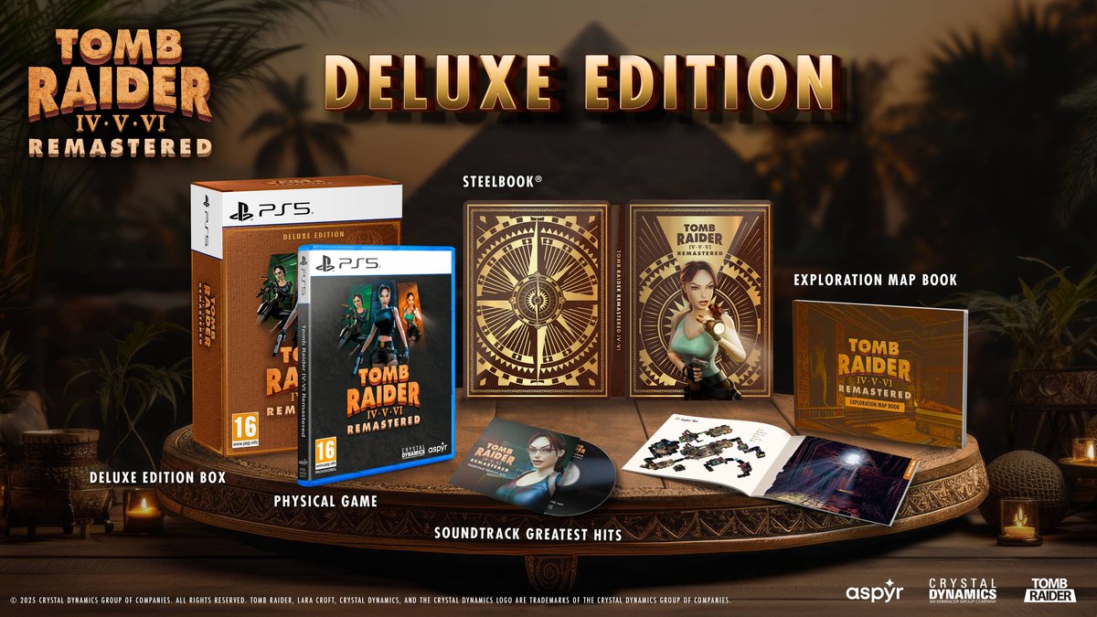 Tomb Raider IV-VI Remastered - Deluxe Edition (PS5), Crystal Dynamics