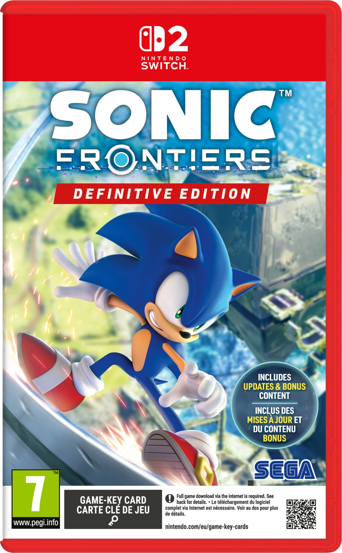 Sonic Frontiers - Definitive Edition (Gamekeycard) (Switch 2), Sega
