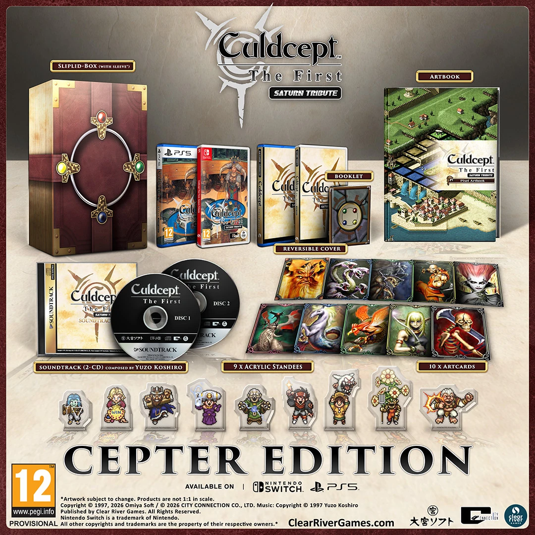 Culdcept: The First Saturn Tribute - Cepter Edition (PS5), Clear River Games Culdcept: The First Saturn Tribute - Cepter Edition (PS5), Clear River Games
