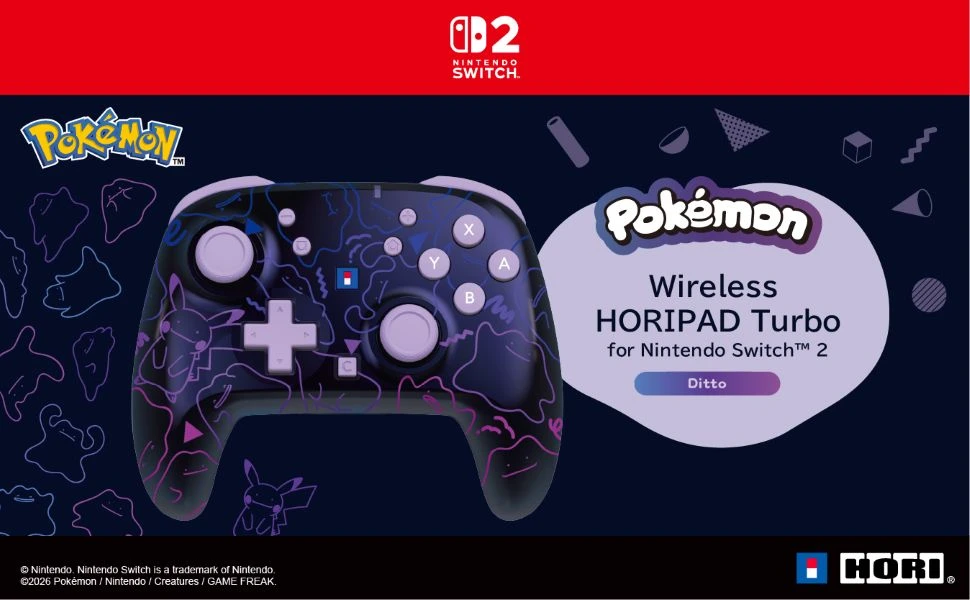 Horipad Turbo Wireless Switch 2 Controller (Ditto) (Switch 2), Hori