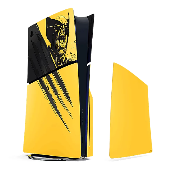 PlayStation 5 Disk Console Covers - Marvel's Wolverine Battle Yellow Limited Edition (PS5), Sony