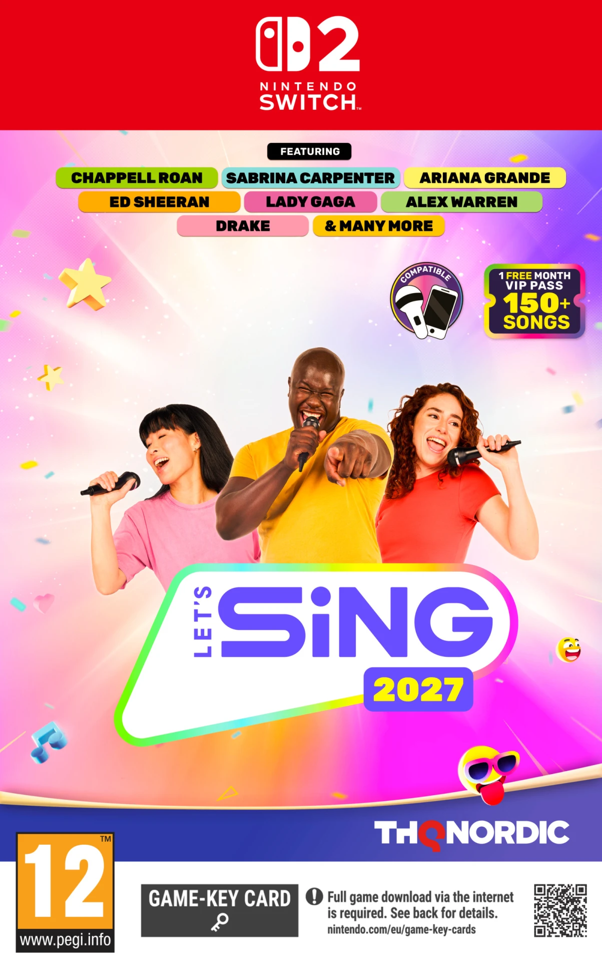 Let's Sing 2027 (Gamekeycard) (Switch 2), THQ Nordic Let's Sing 2027 (Gamekeycard) (Switch 2), THQ Nordic