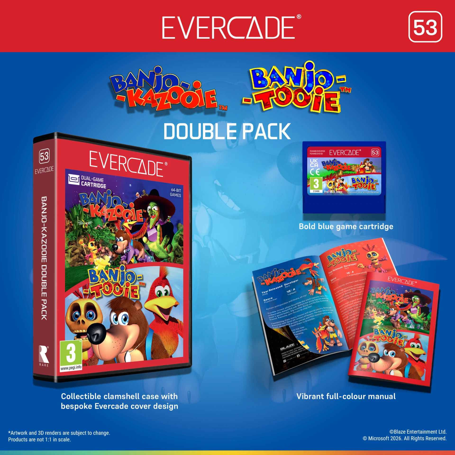 Evercade Banjo-Kazooie - Double Pack (hardware), Evercade Evercade Banjo-Kazooie - Double Pack (hardware), Evercade