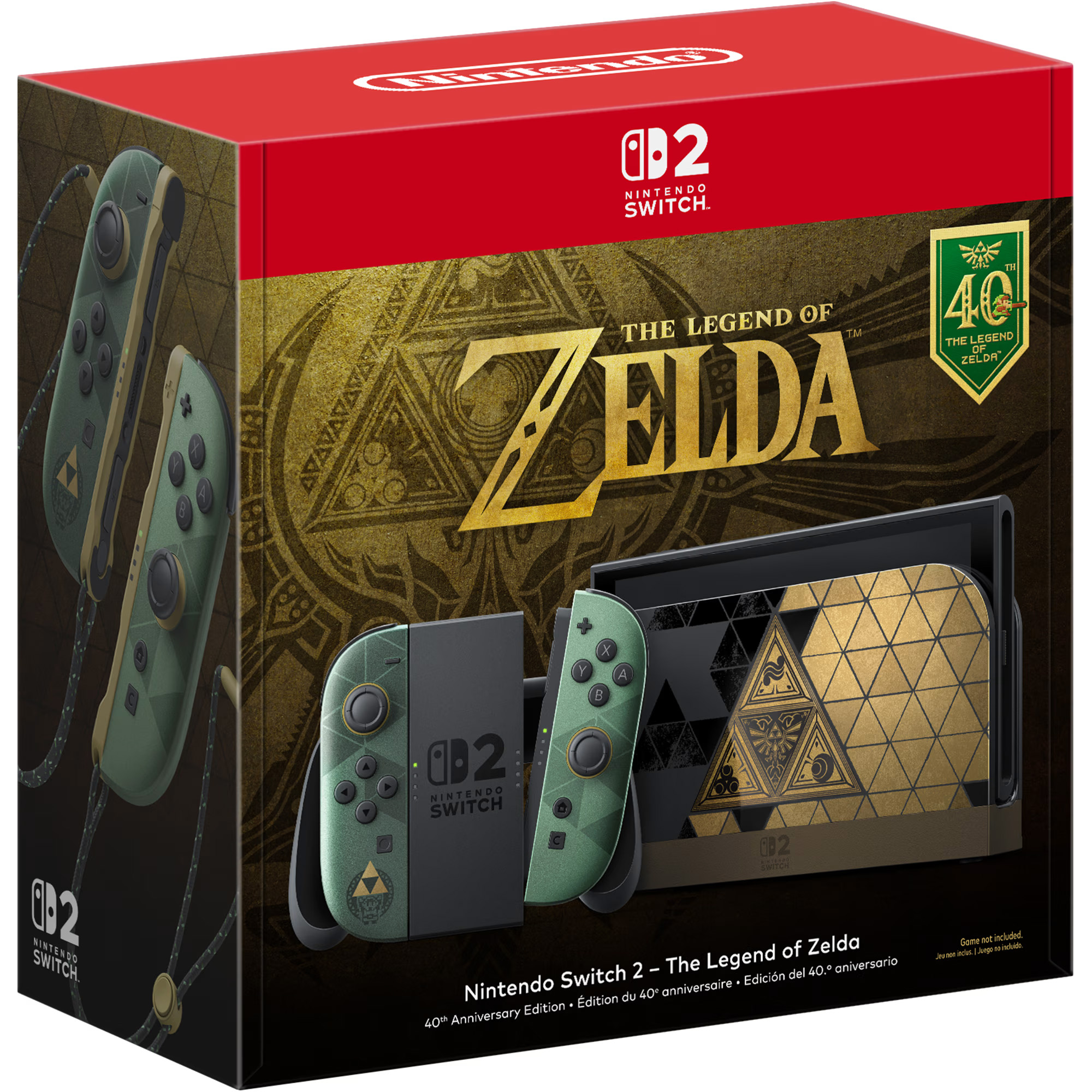 Nintendo Switch 2 Console - The Legend of Zelda 40th Anniversary Edition (Switch 2), Nintendo Nintendo Switch 2 Console - The Legend of Zelda 40th Anniversary Edition (Switch 2), Nintendo