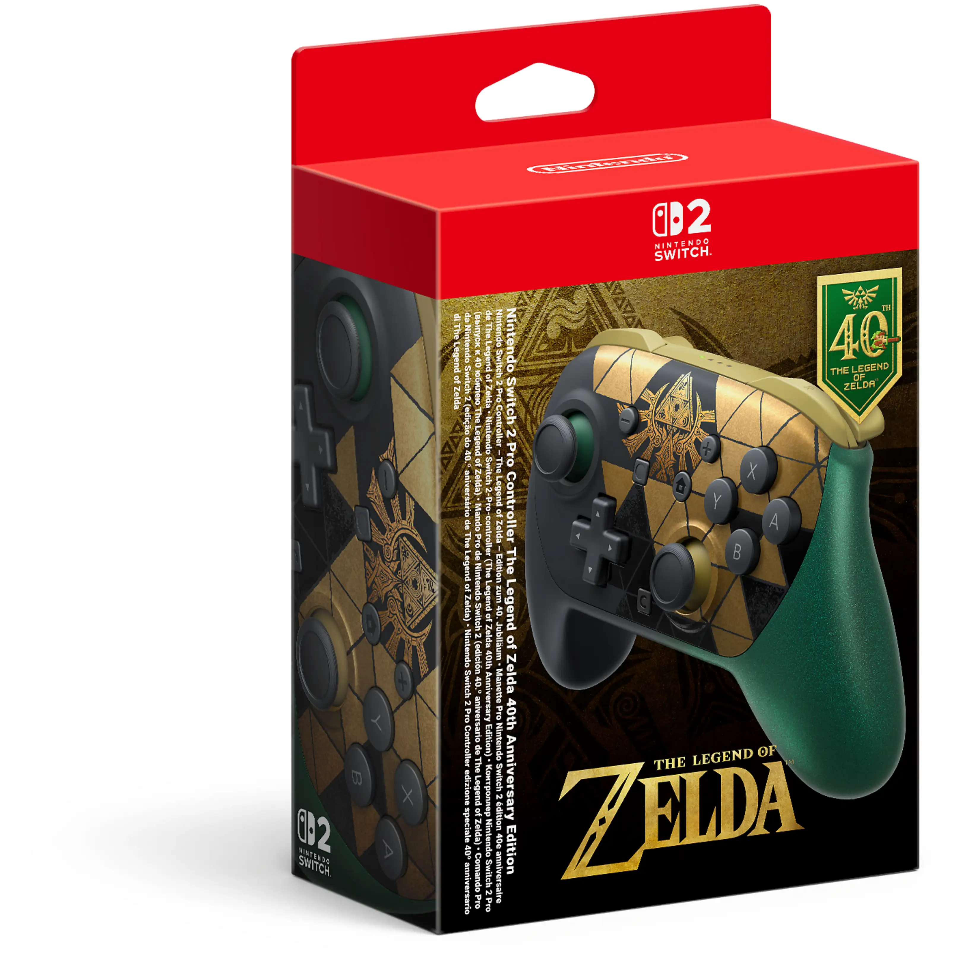Nintendo Switch 2 Pro Controller - The Legend of Zelda 40th Anniversary Edition (Switch 2), Nintendo Nintendo Switch 2 Pro Controller - The Legend of Zelda 40th Anniversary Edition (Switch 2), Nintendo