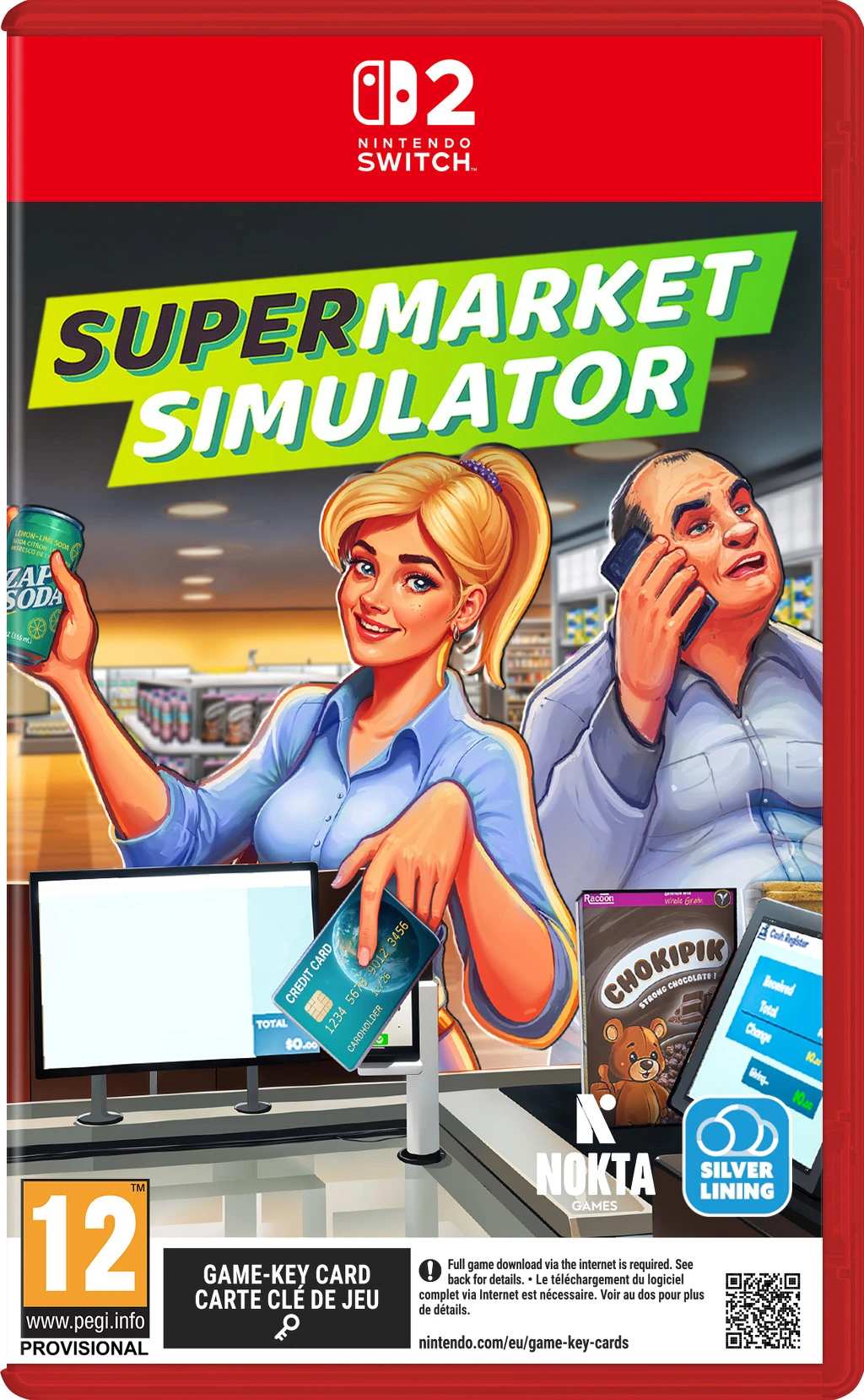 Supermarket Simulator (Gamekeycard) (Switch 2), Nokta Games Supermarket Simulator (Gamekeycard) (Switch 2), Nokta Games