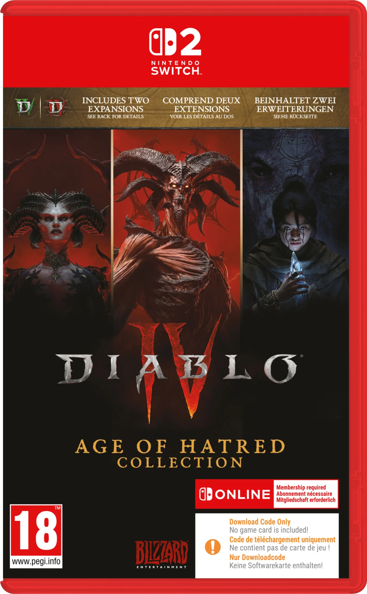 Diablo IV: Age of Hatred Collection (Code in a Box) (Switch 2), Activision Blizzard Diablo IV: Age of Hatred Collection (Code in a Box) (Switch 2), Activision Blizzard