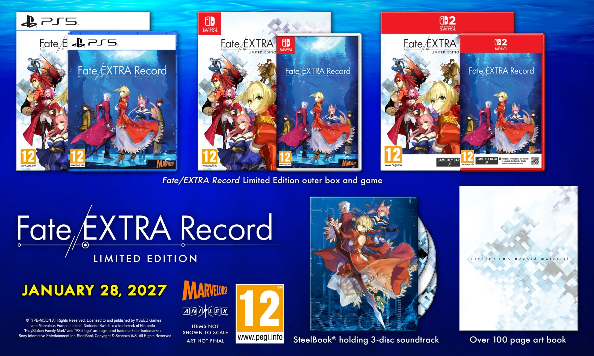 Fate/Extra Record - Limited Edition (Gamekeycard) (Switch 2), Marvelous