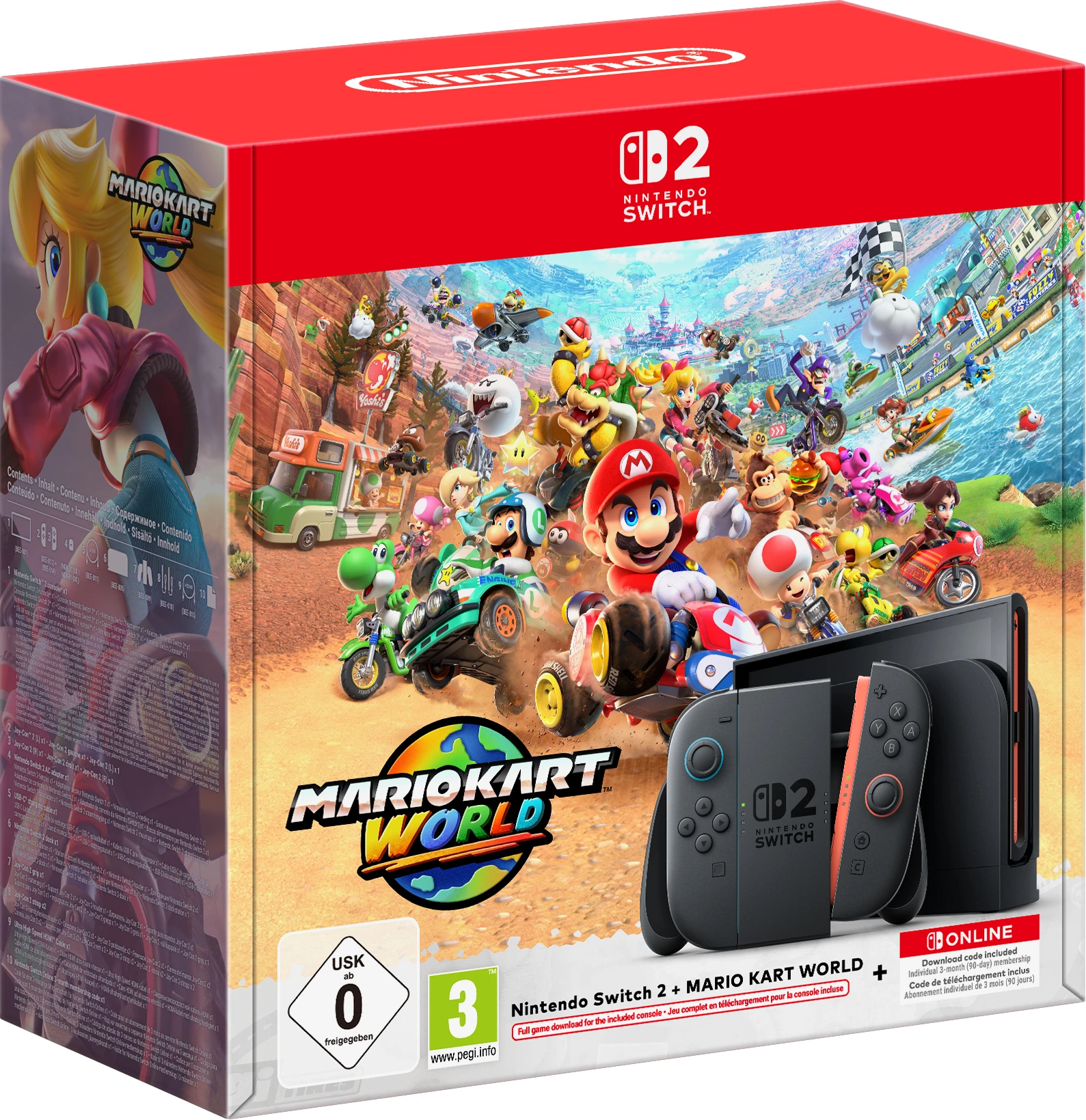 Nintendo Switch 2 + Mario Kart World + Nintendo Switch Online (Zwart) (Switch 2), Nintendop Nintendo Switch 2 + Mario Kart World + Nintendo Switch Online (Zwart) (Switch 2), Nintendop