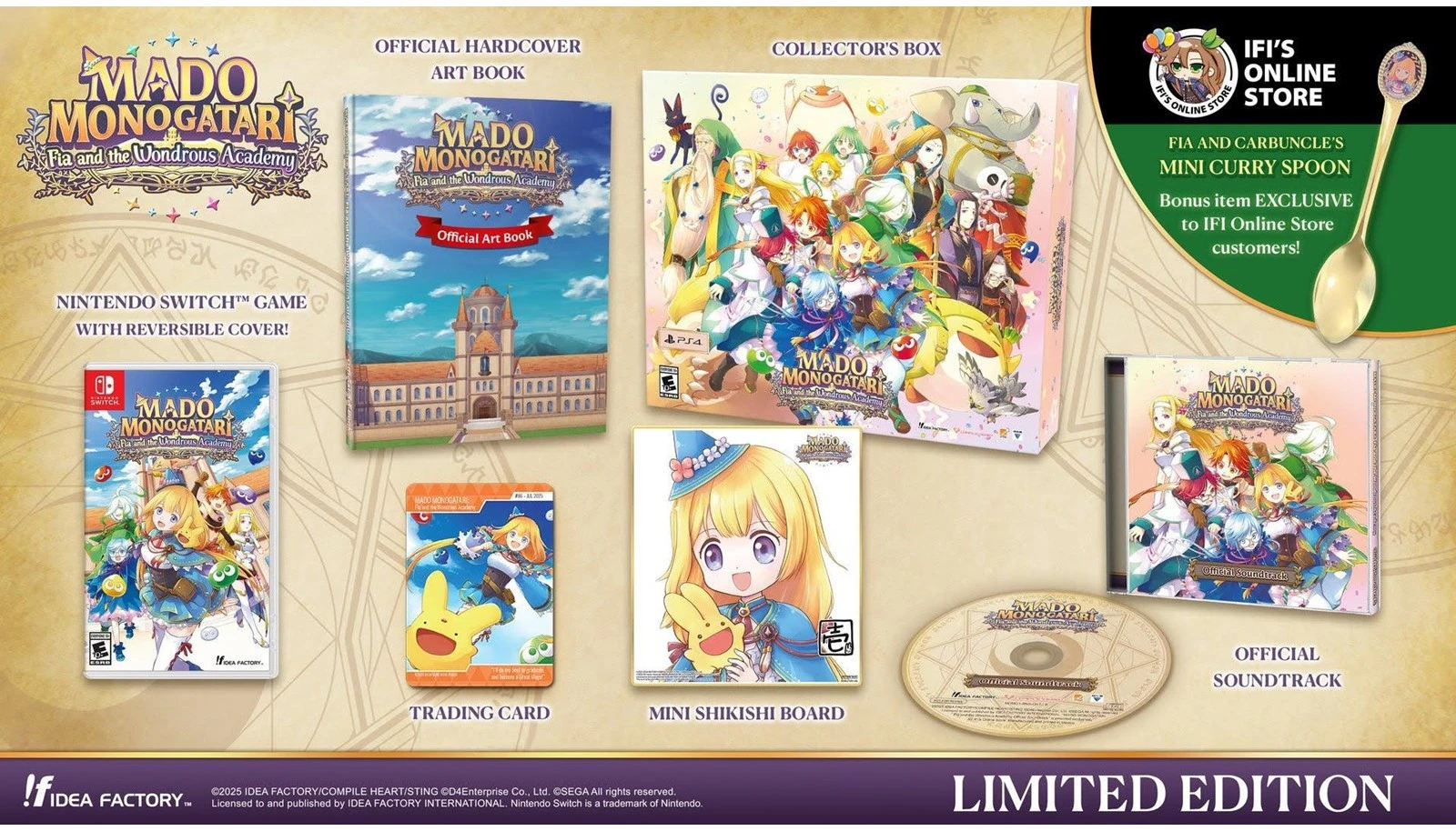 Mado Monogatari: Fia and the Wondrous Academy - Limited Edition (USA Import) (Switch), Idea Factory