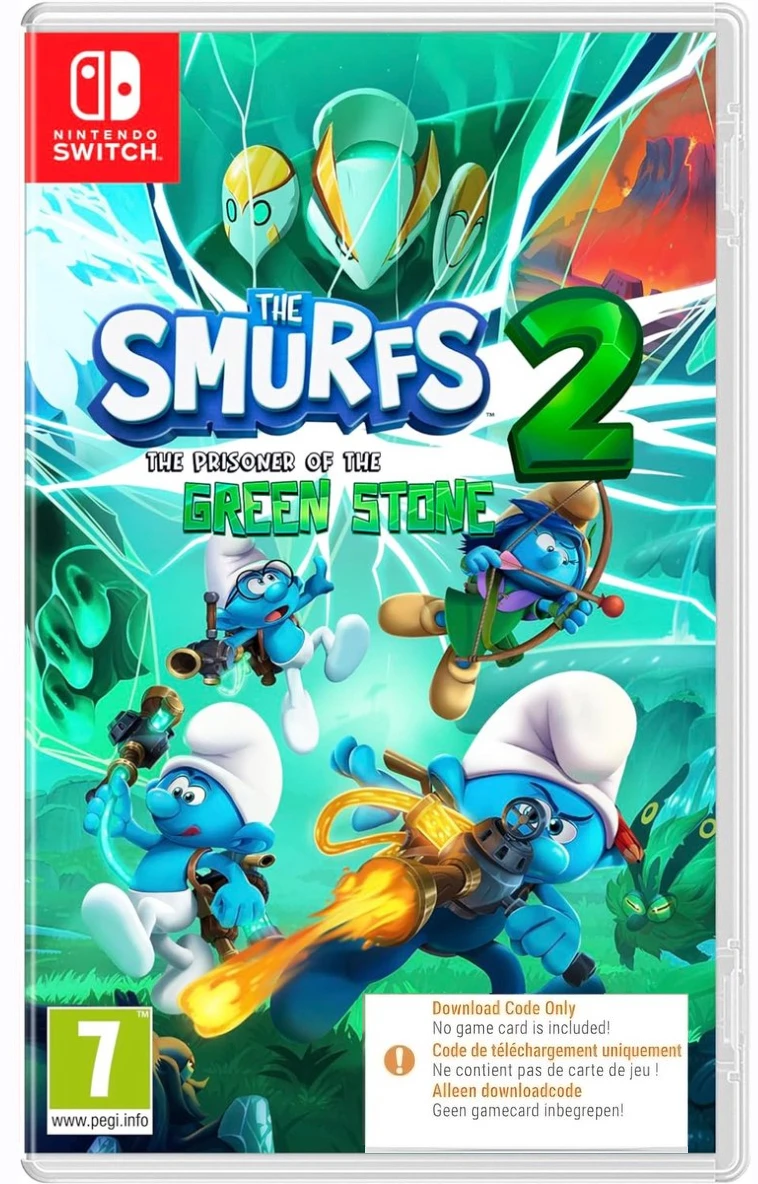The Smurfs 2: The Prisoner of the Green Stone (Code in Box) (Switch), Microids The Smurfs 2: The Prisoner of the Green Stone (Code in Box) (Switch), Microids