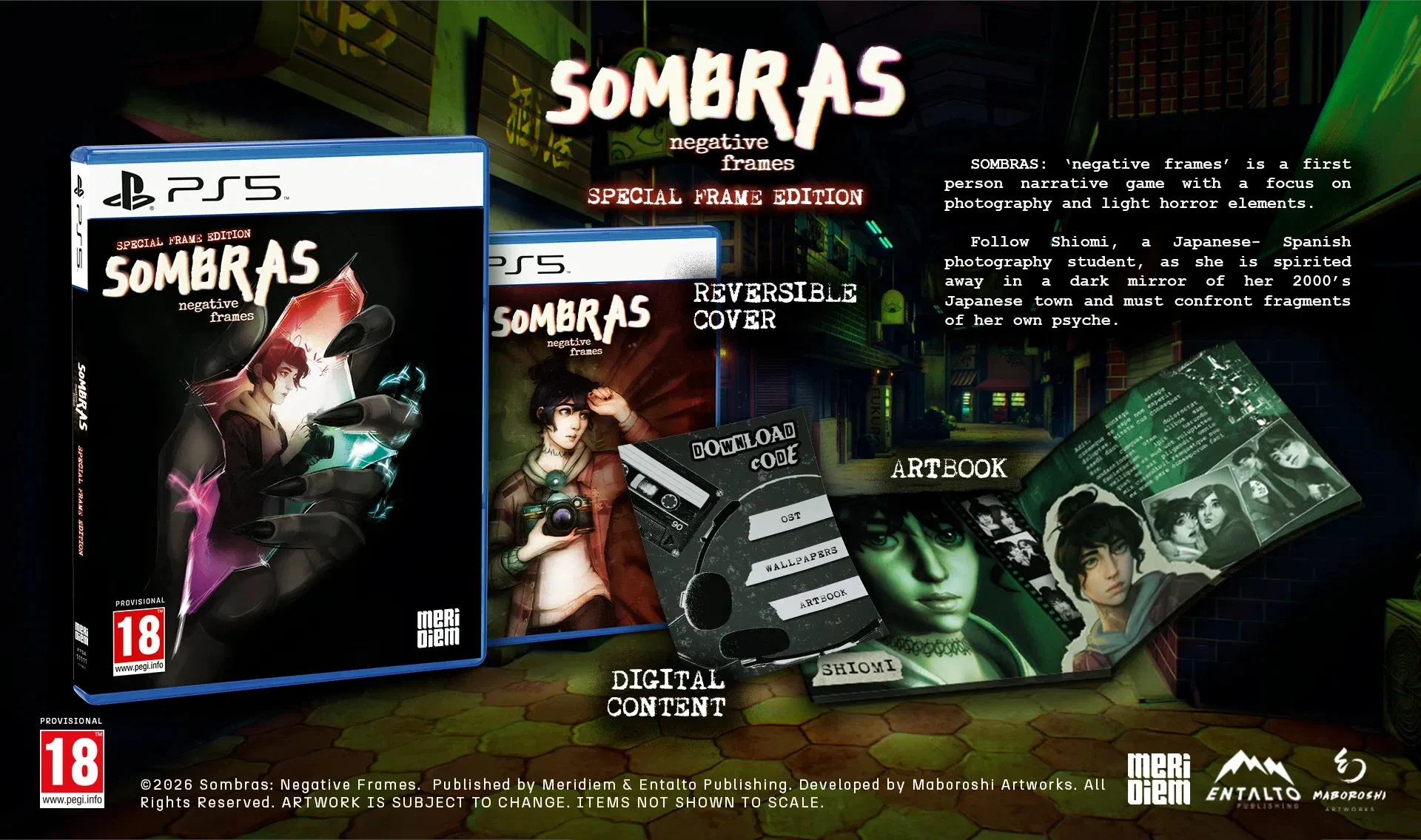 Sombras: Negative Frames - Special Frames Edition (PS5), Meridiem Games