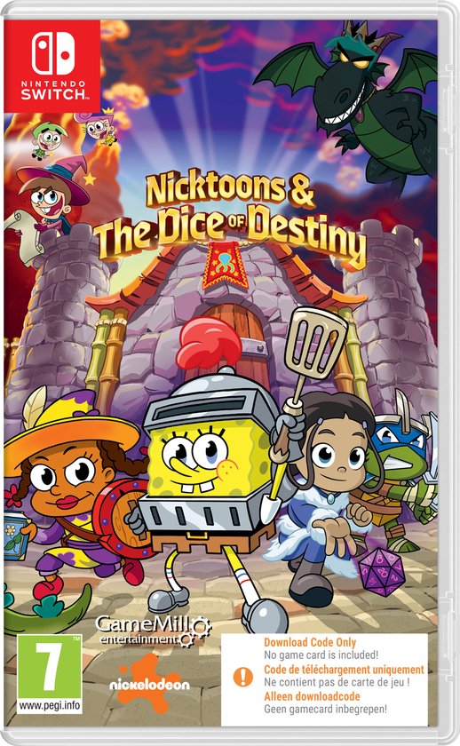 Nicktoons & The Dice of Destiny (Code in a Box) (Switch), GameMill Entertainment Nicktoons & The Dice of Destiny (Code in a Box) (Switch), GameMill Entertainment