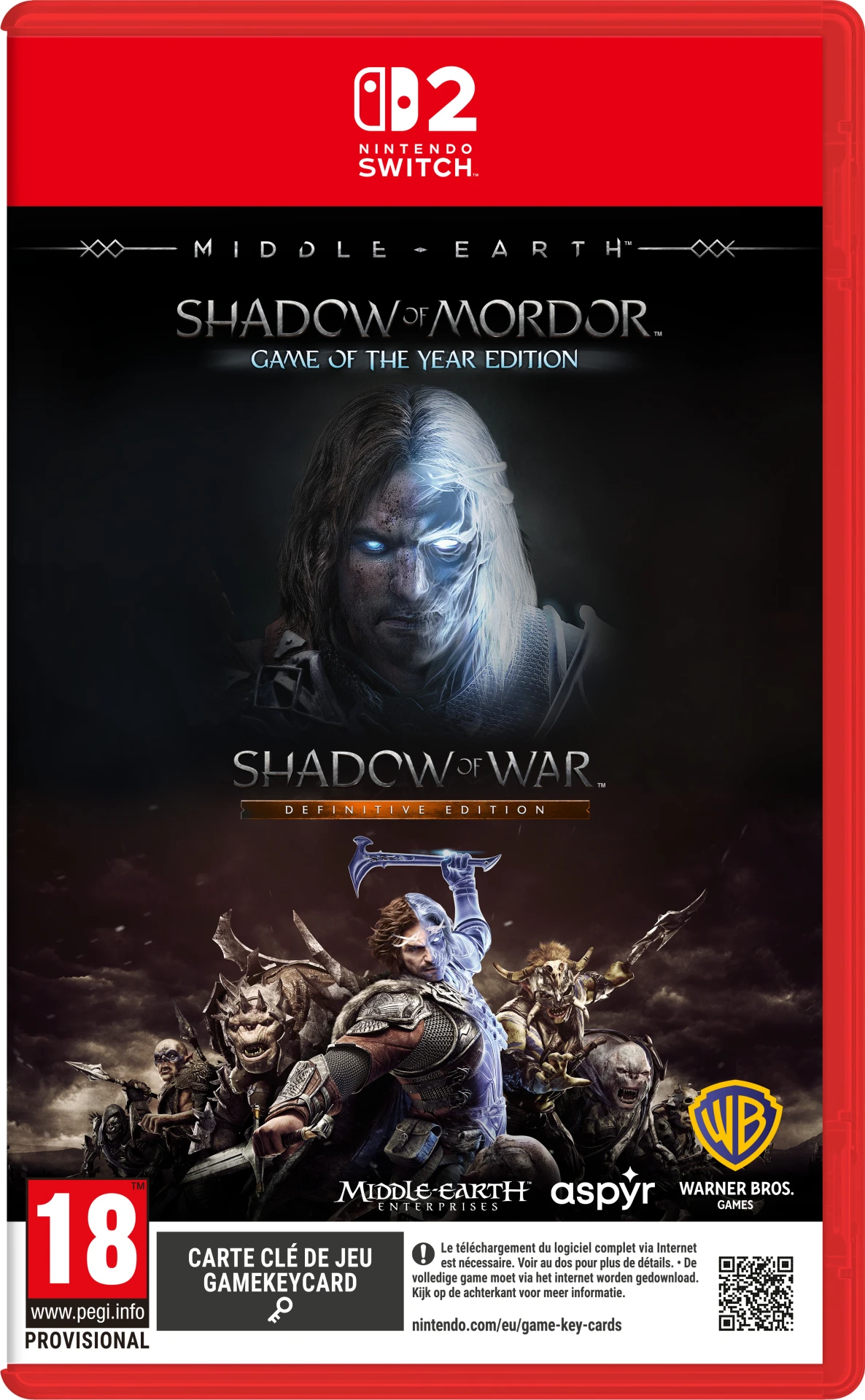 Middle-Earth: The Shadow Bundle (Gamekeycard) (Switch 2), Warner Bros Middle-Earth: The Shadow Bundle (Gamekeycard) (Switch 2), Warner Bros