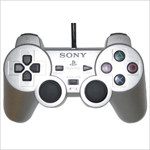 PS2 PlayStation 2 Dual Shock Controller (Zilver) (hardware), Sony