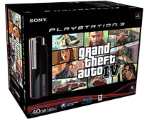 PlayStation 3 Console (40 GB) + Grand Theft Auto 4 (GTA IV) (PS3), Sony Computer Entertainment