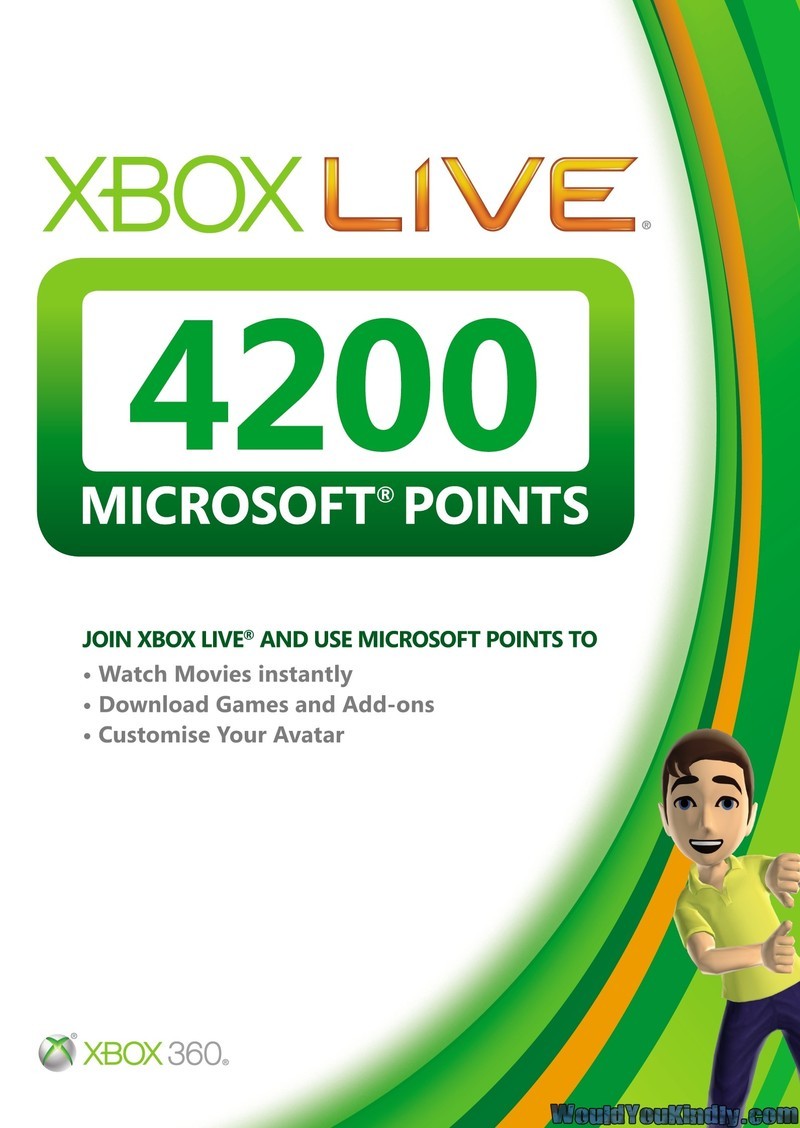 Microsoft Xbox Live Points 4200 (Xbox360), Microsoft