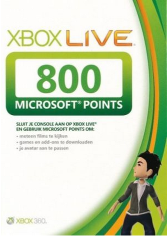 Microsoft Xbox Live Points 800 (Xbox360), Microsoft
