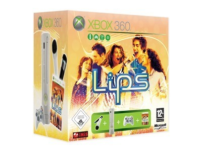 Xbox 360 Console Arcade Bundel (inclusief Lips + twee microfoons) (Xbox360), Microsoft