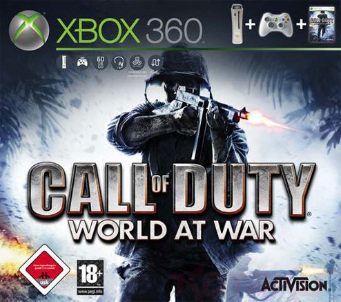 Xbox 360 Console Pro 60 GB + Call Of Duty World At War (Xbox360), Microsoft