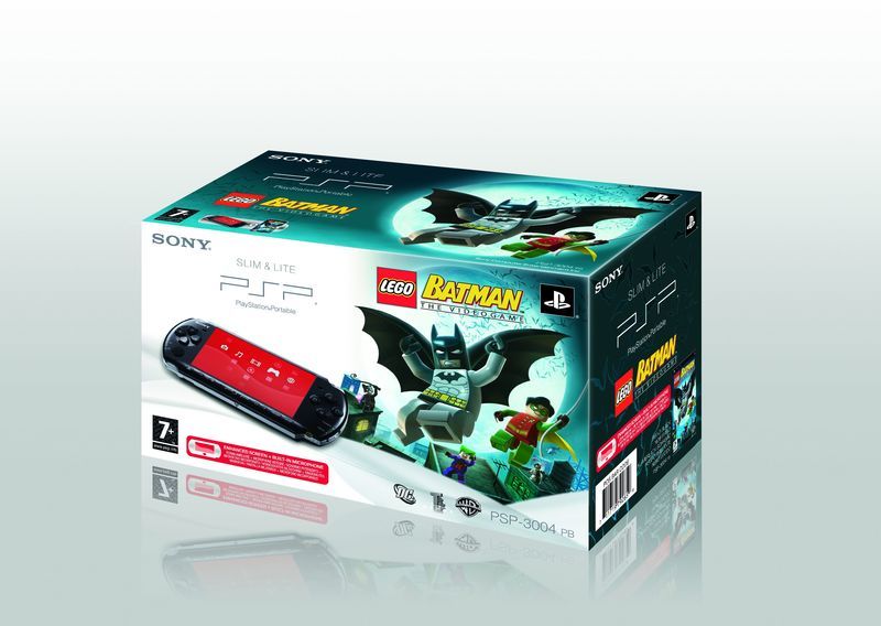PSP Console 3000 (Black) + LEGO Batman (hardware), Sony