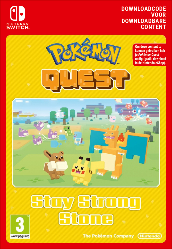 Pokemon Quest - Stay Strong Stone (Download Code) (eShop Download) (Switch), Nintendo