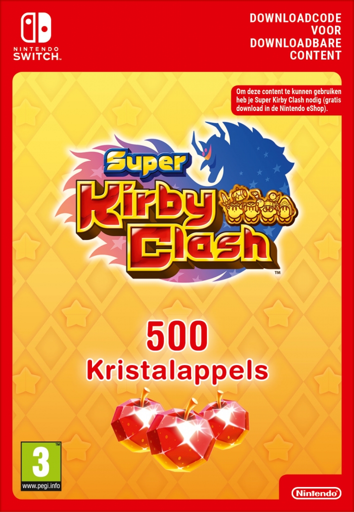 Super Kirby Clash - 500 Gem Apples (eShop Download) (Switch), Nintendo