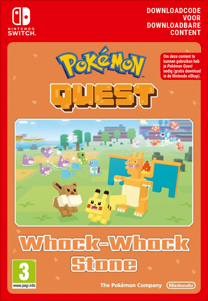 Pokemon Quest - Whack-Whack Stone (Download Code) (eShop Download) (Switch), Nintendo