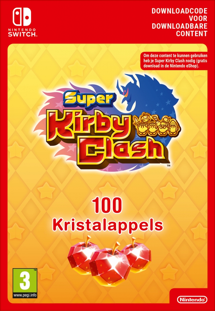 Super Kirby Clash -100 Gem Apples (eShop Download) (Switch), Nintendo