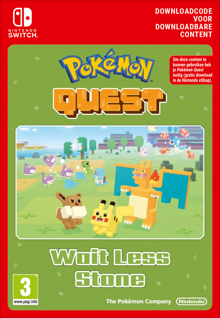 Pokemon Quest - Wait Less Stone (Download Code) (eShop Download) (Switch), Nintendo